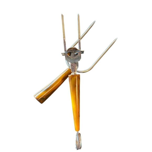 VTG Carving Tools Meat Stab Fork Bakelite Serving And Carving Fork PAIR - Picture 6 of 6